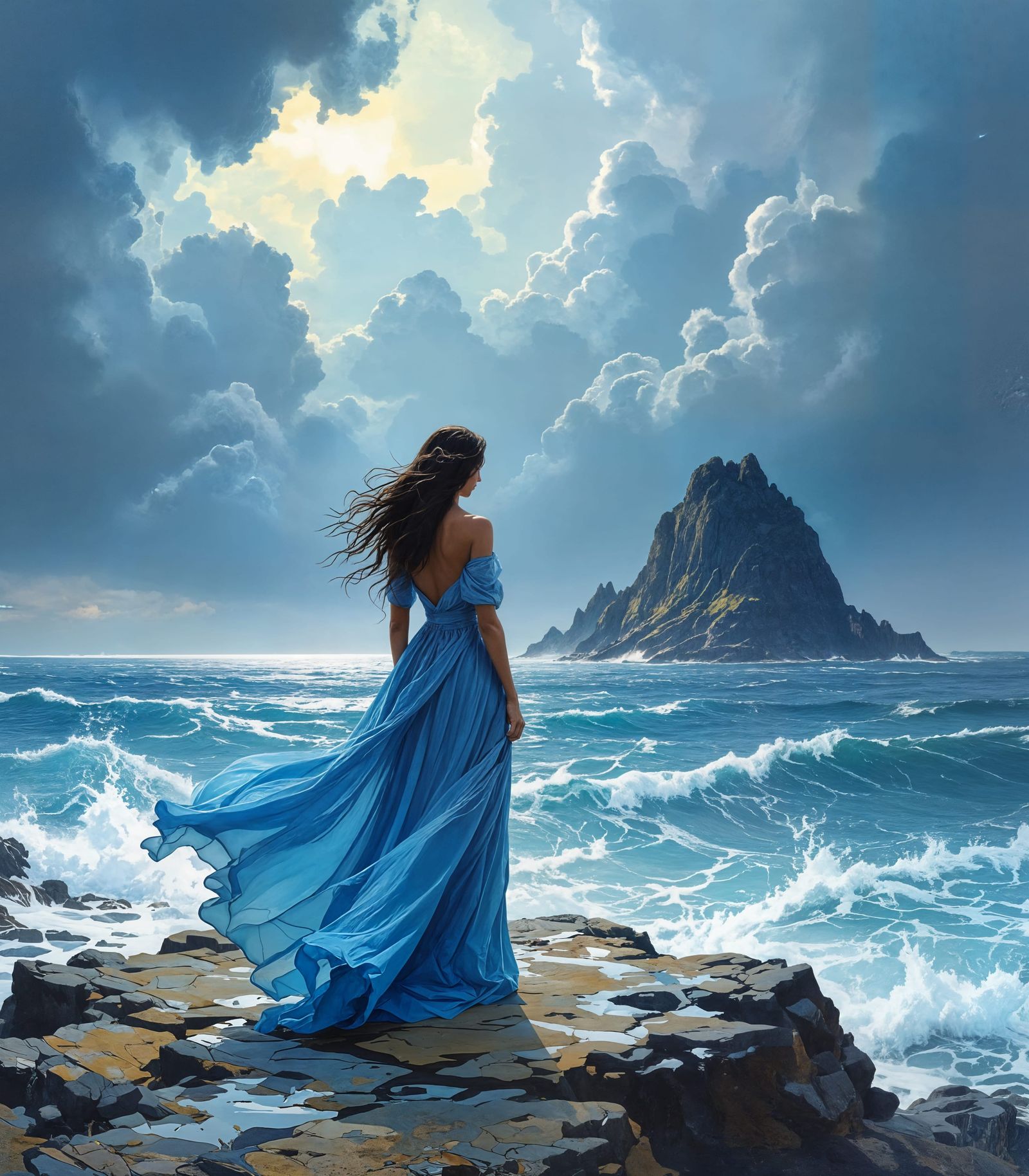 Dramatic Remote Island Storm with Magic