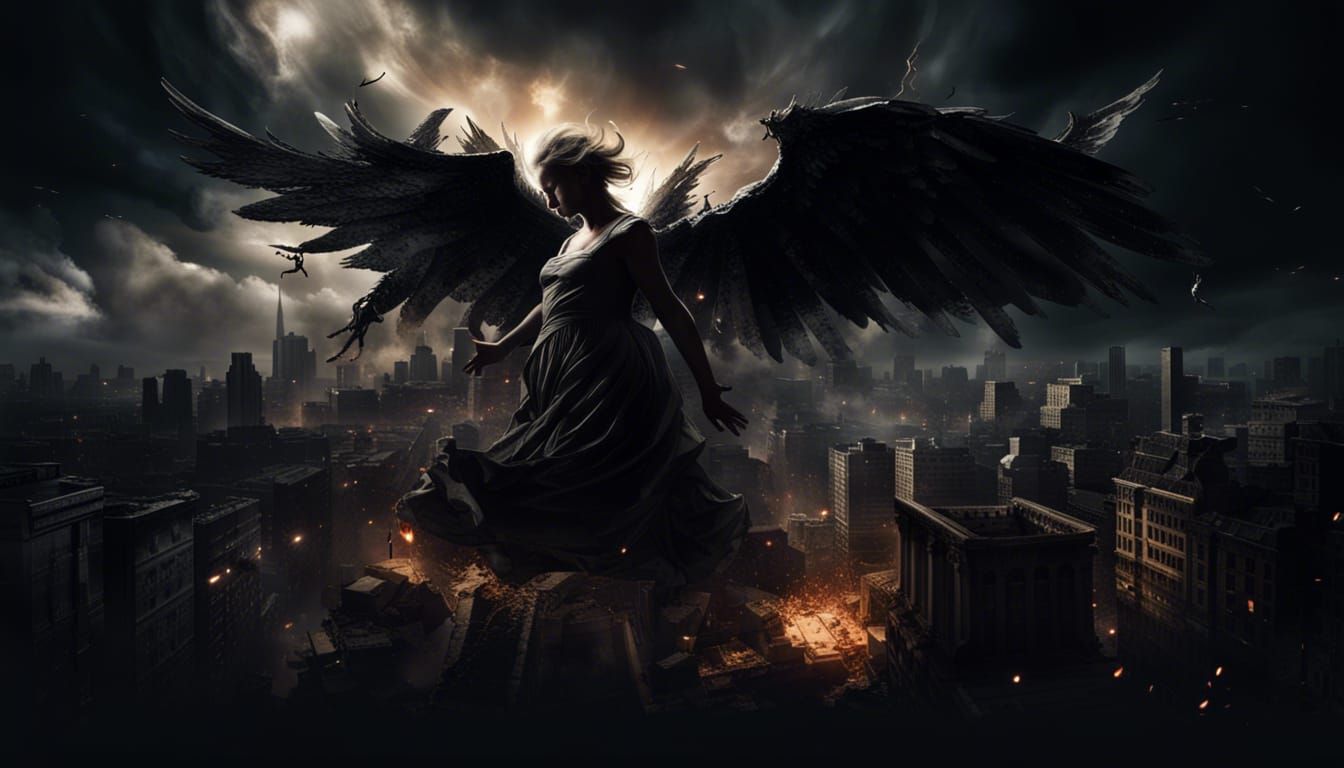 Angelic Battle Over Divided City