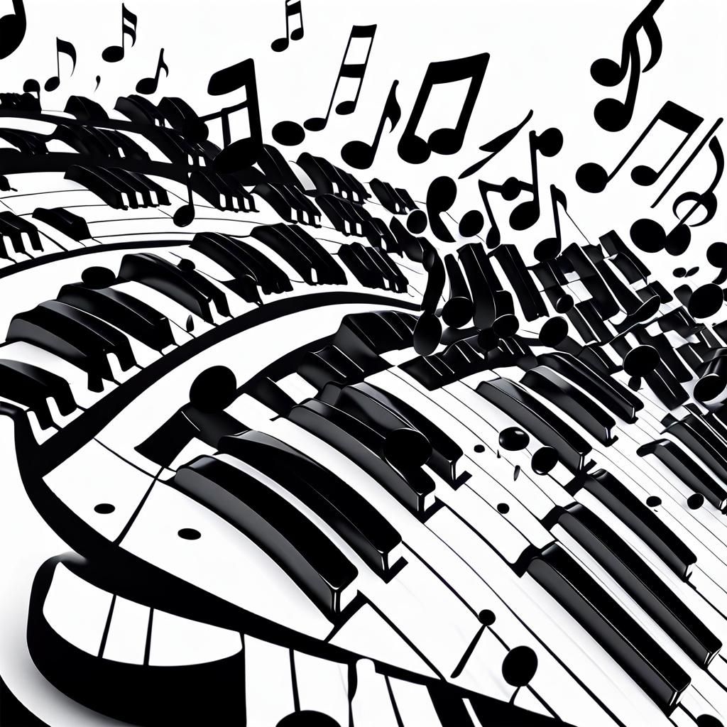 Music Sound Waves in Vector Art Style