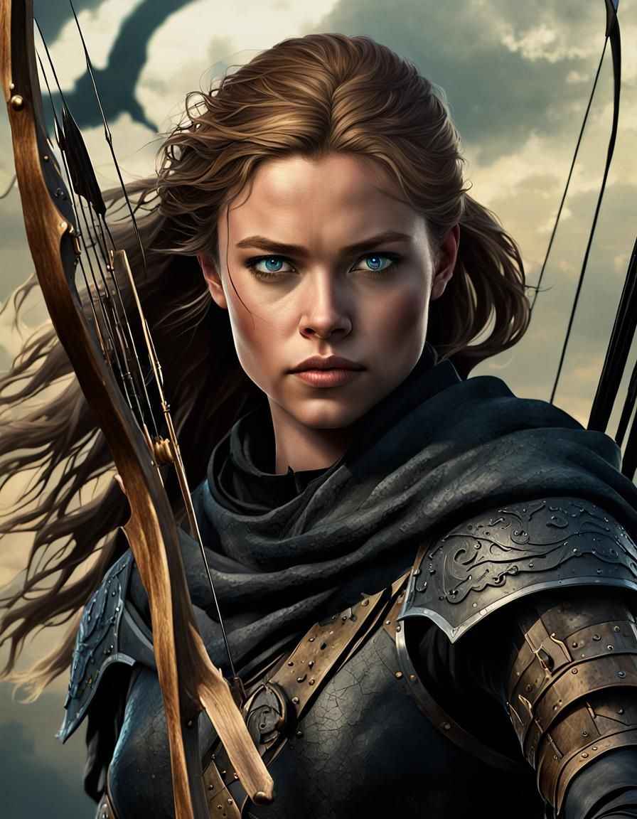 Medieval Robyn Hood on Stallion: Digital Matte Painting