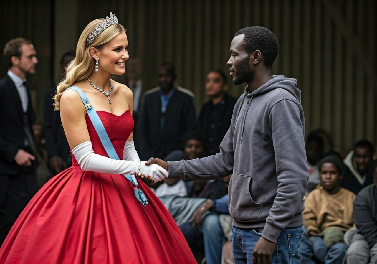 Princess and Refugee: A Baroque-Style Encounter