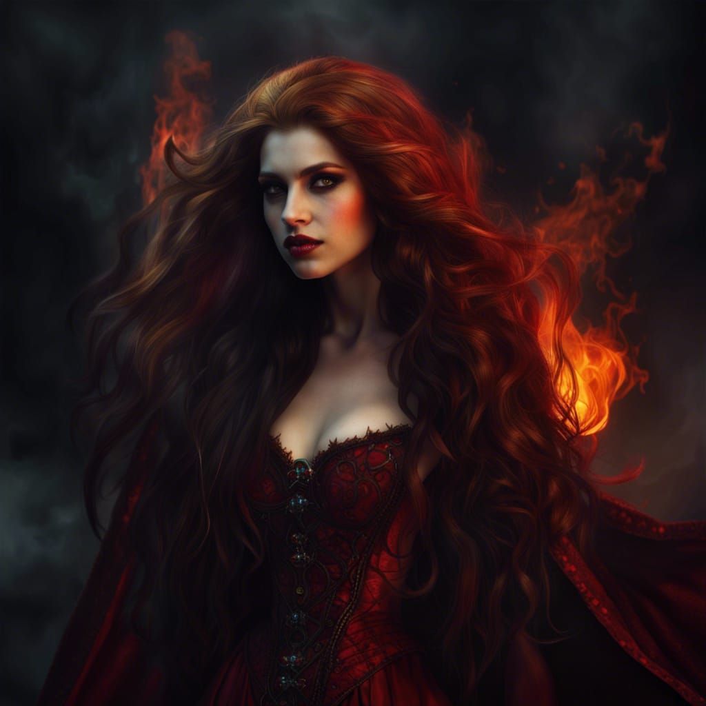 Fiery Vampire Queen of Beauty