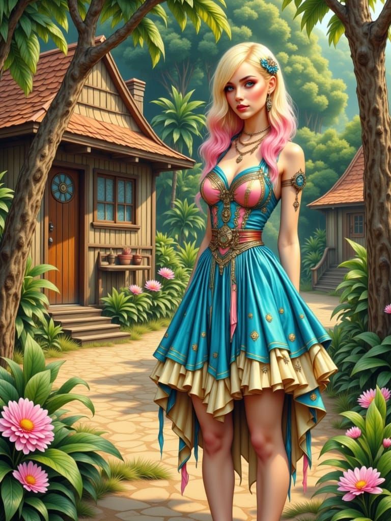 "René Magritte + Henri Rousseau + Gilligan's Island steampun...