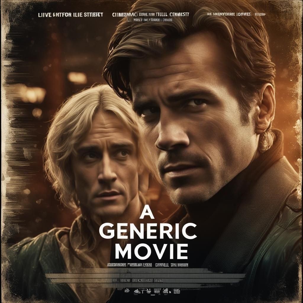 Dramatic Movie Poster With Cinematic Lighting