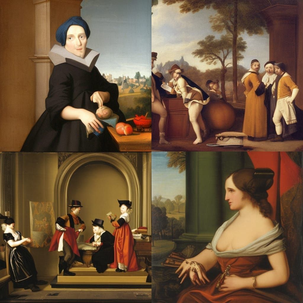 Forest Hunt Scene in Baroque Style