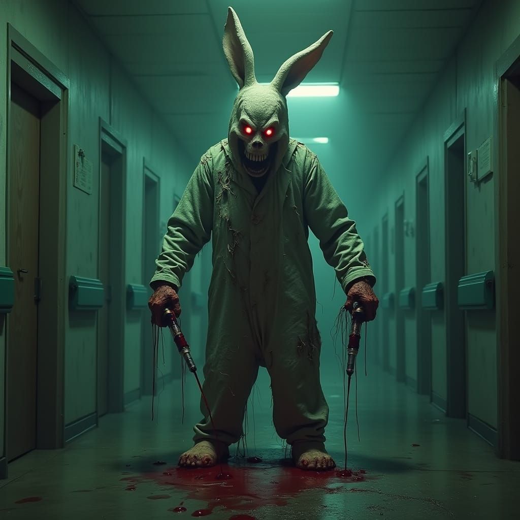 Surreal Dark Satire: Dr. Fauci in a Haunting, Surreal Dystop...