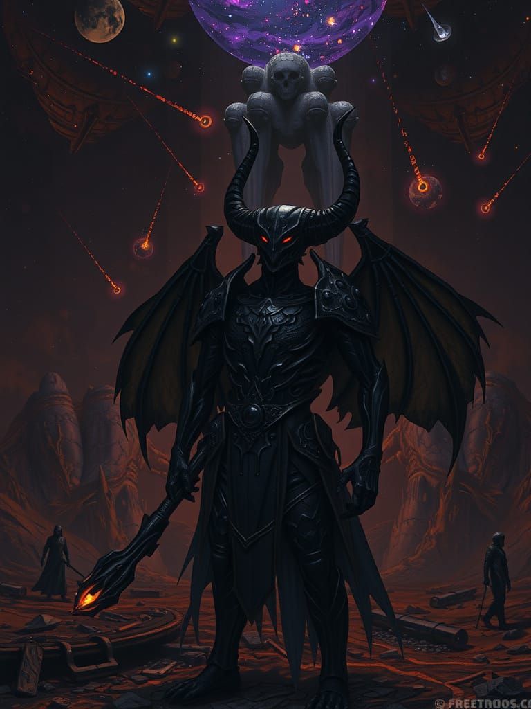 Celestial Forge in a Forsaken Galaxy: Dark Industrial Myth