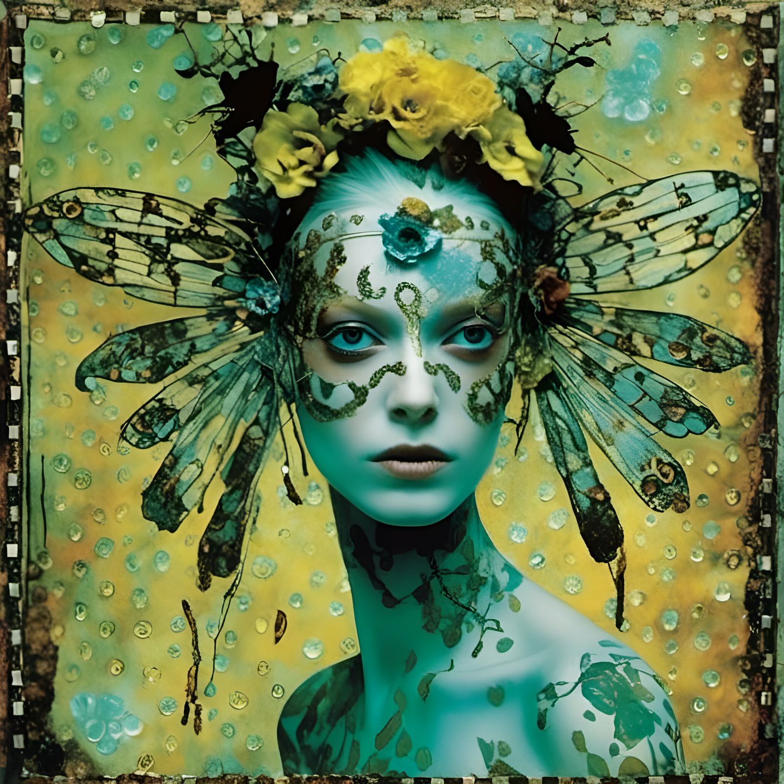 Bio-Translucent Seapunk Collage with Neurodivergent Themes