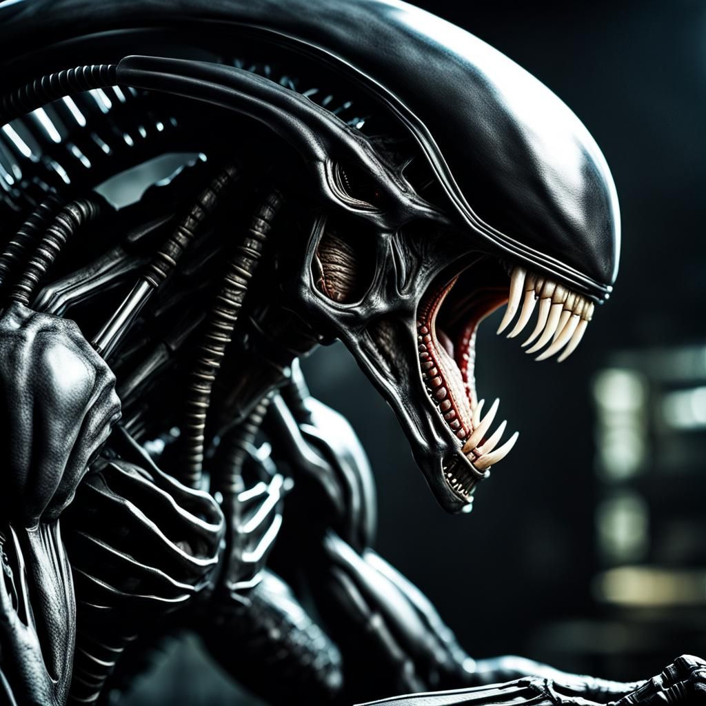 Xenomorph and Predator Fight: Ultra Realistic Photo