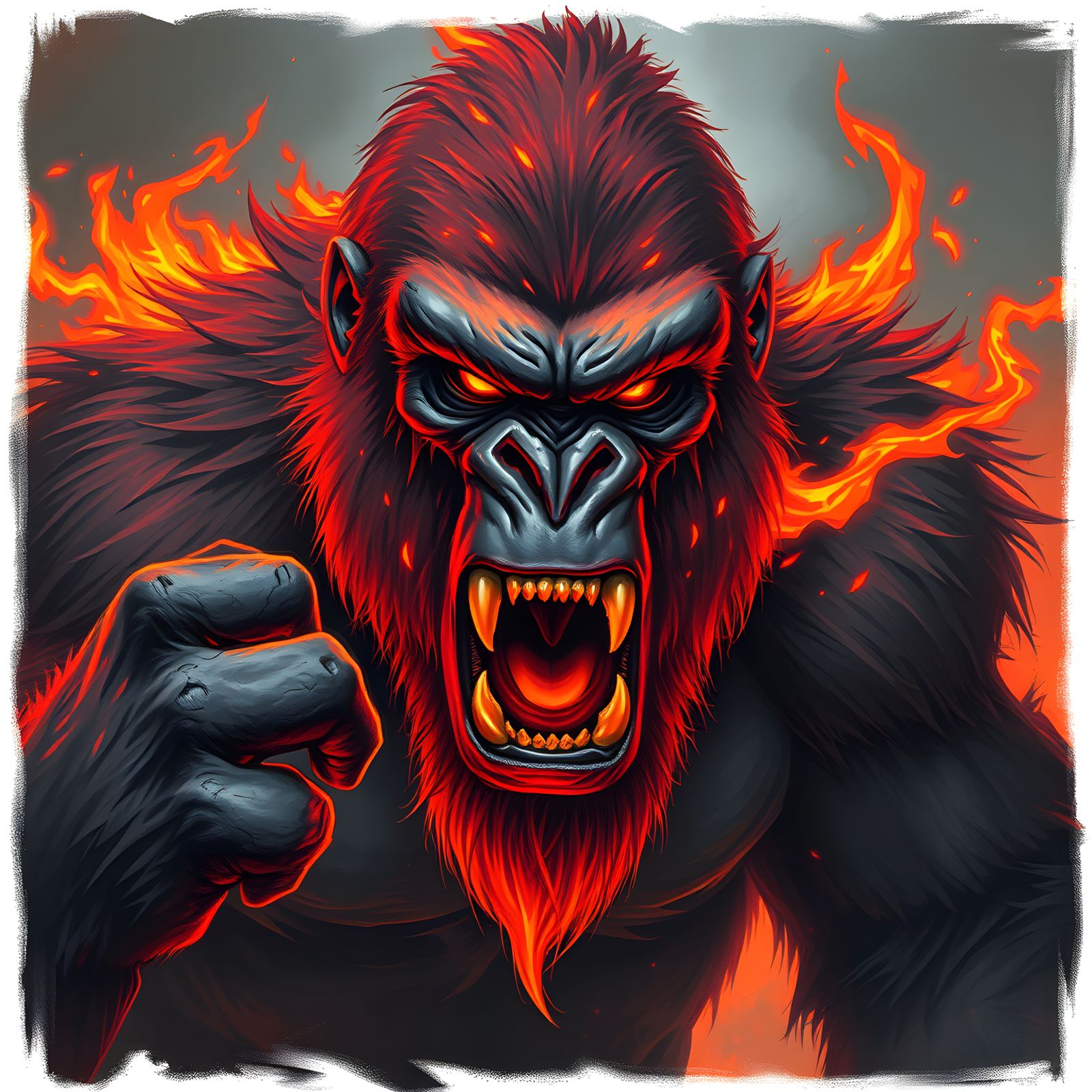 "Enraged Gorilla, Inferno"