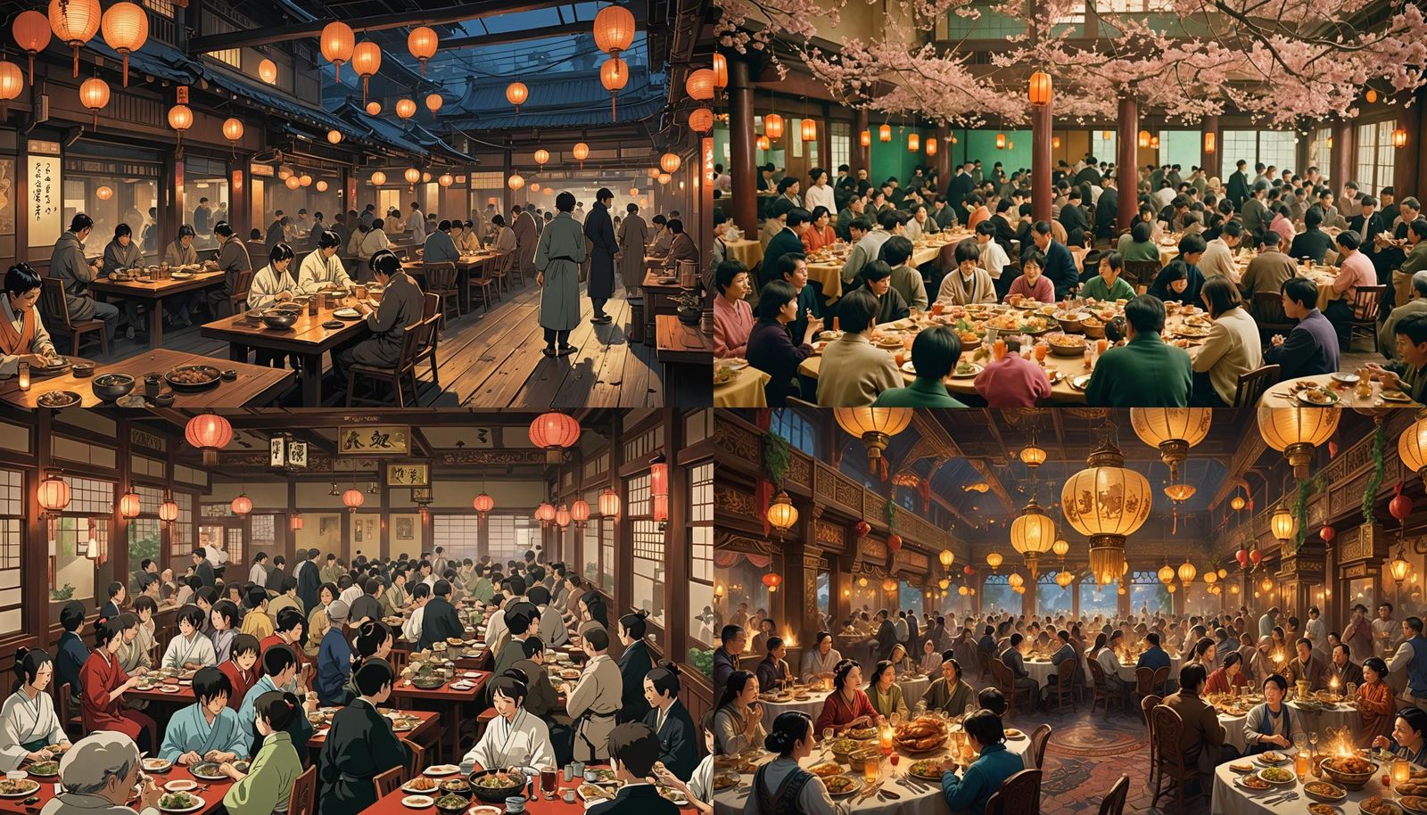 Spirited Away Feast: A Vibrant Real-Life Scene