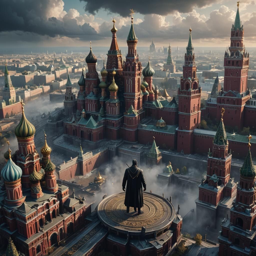 Lucifer's Moscow Visit: Detailed Fantasy Concept Art