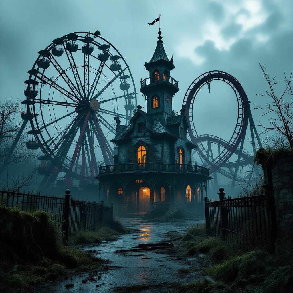 Derelict Amusement Park Becomes Villain Fortress