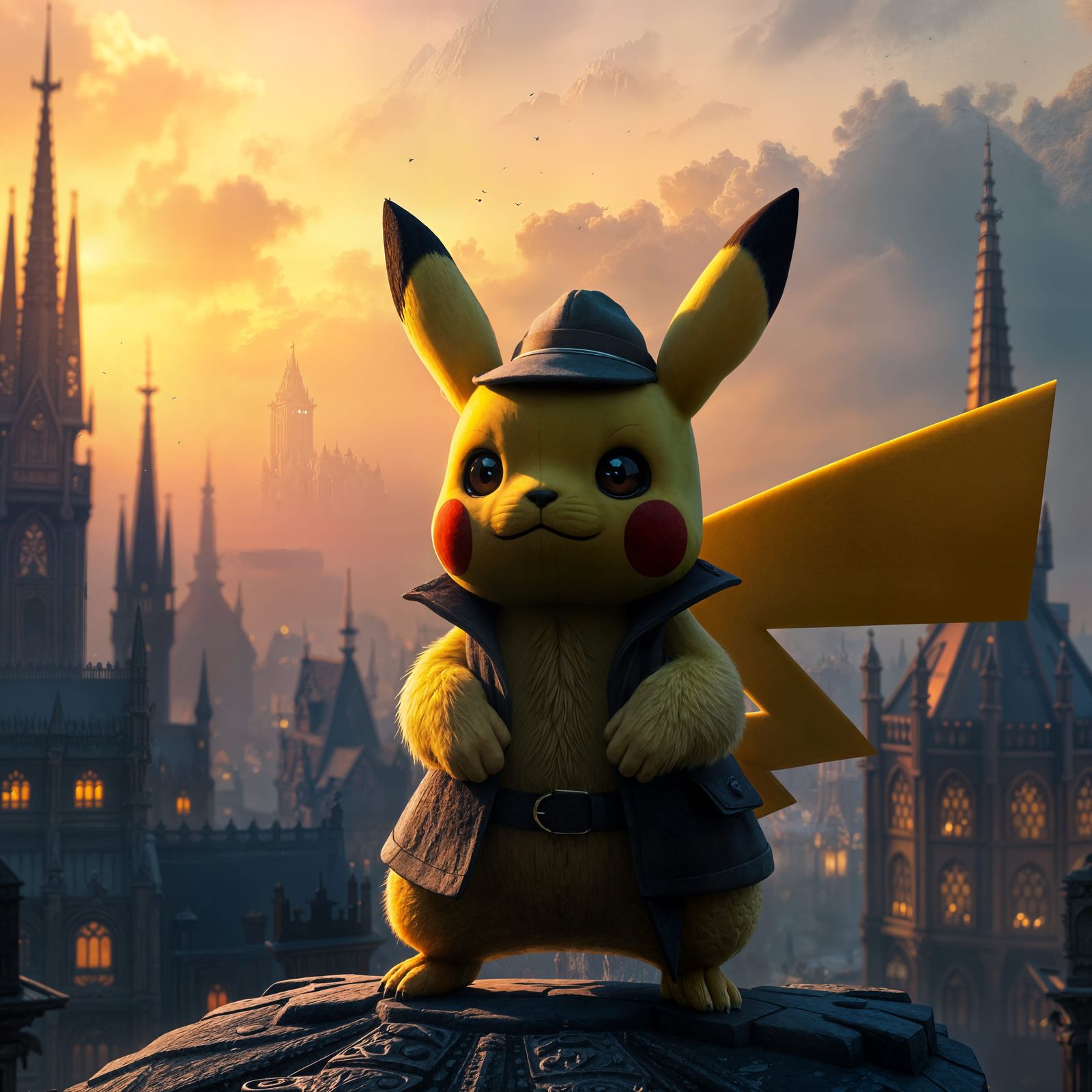 Fantastical Detective in Whimsical Wonderland