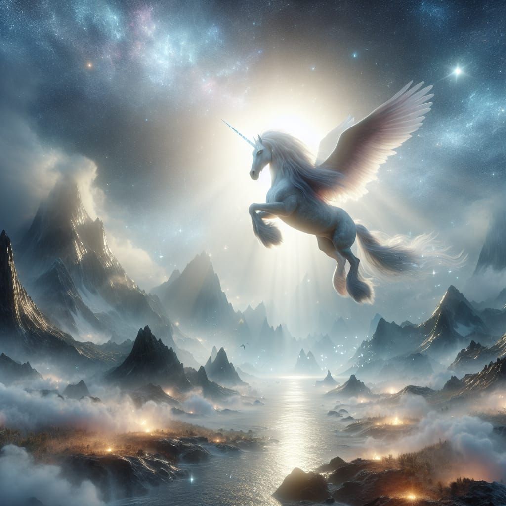 photorealistic, magical unicorn, epic, cinematic, 16K, 32K