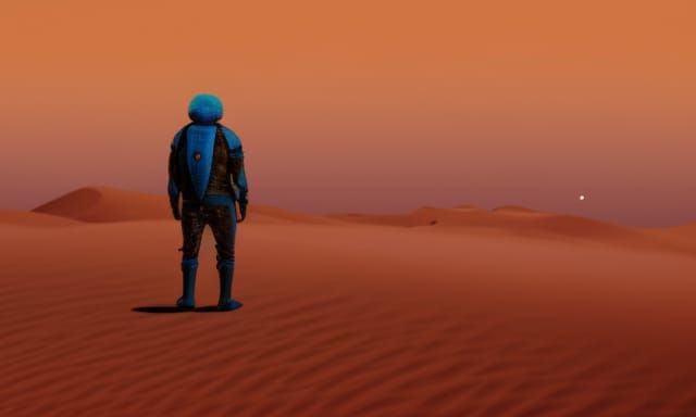 Leto Atreides II Contemplation on Dune: Oil Painting