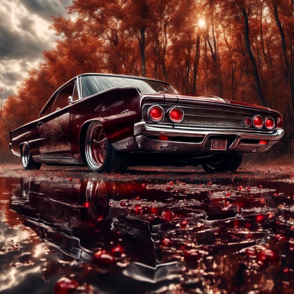 1962 Dodge Charger RT in Hyperrealism Style