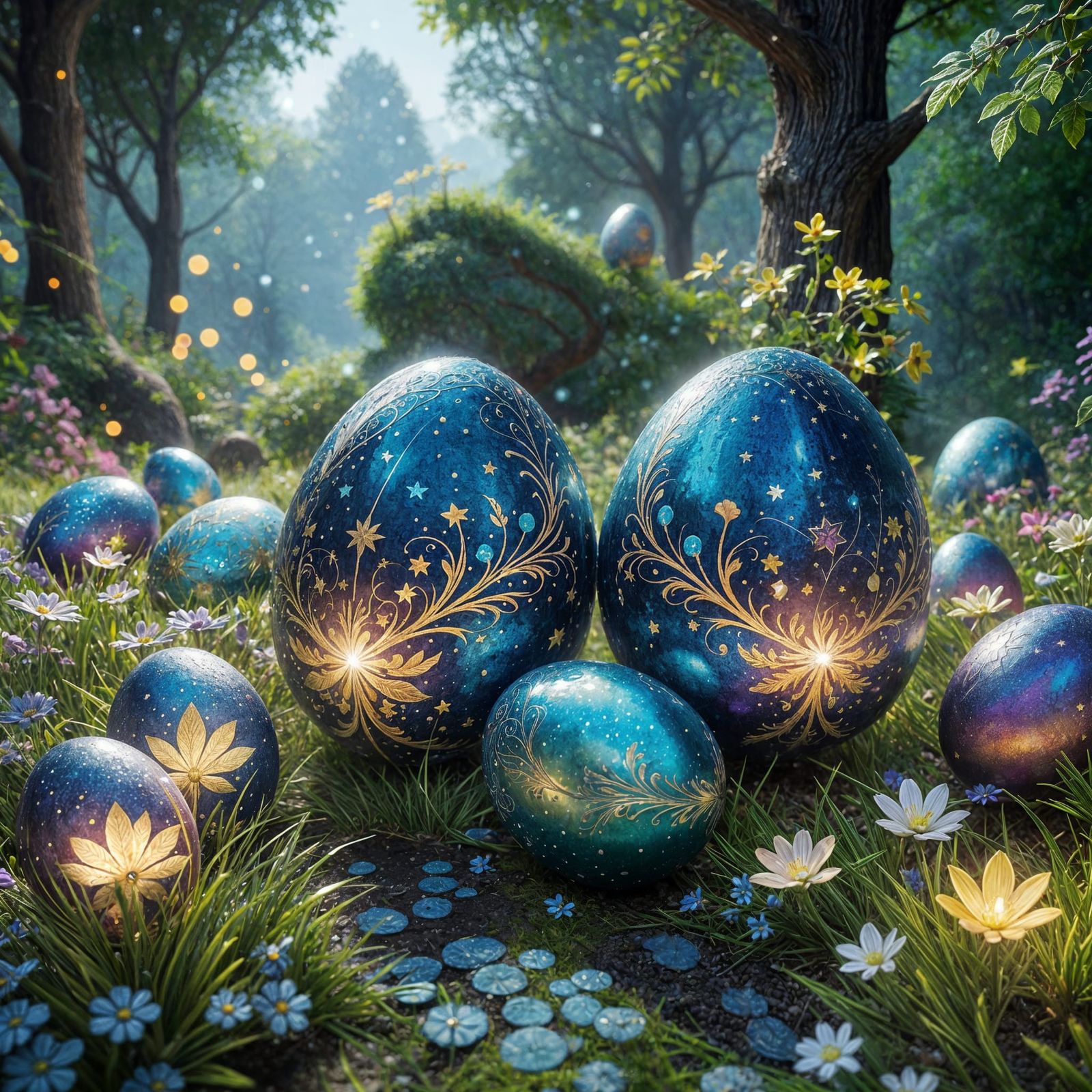 Whimsical Easter Egg Fantasy