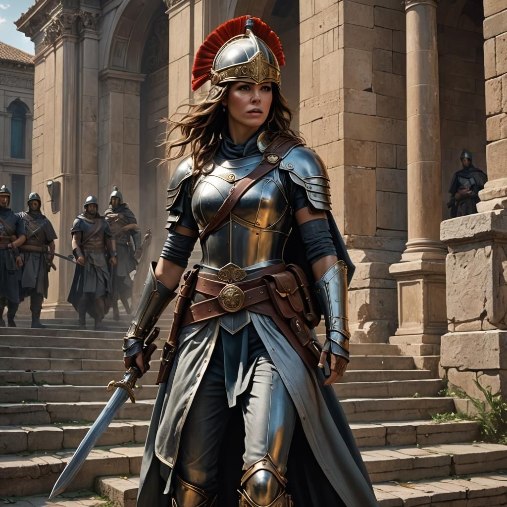 Roman Legion Portrait in Dynamic Lighting