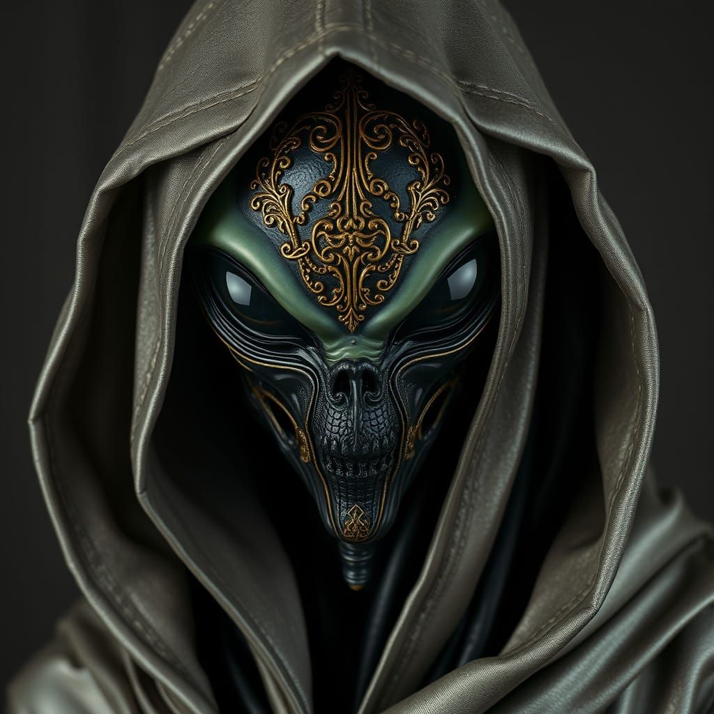 Ethereal Alien in Ornate Robes