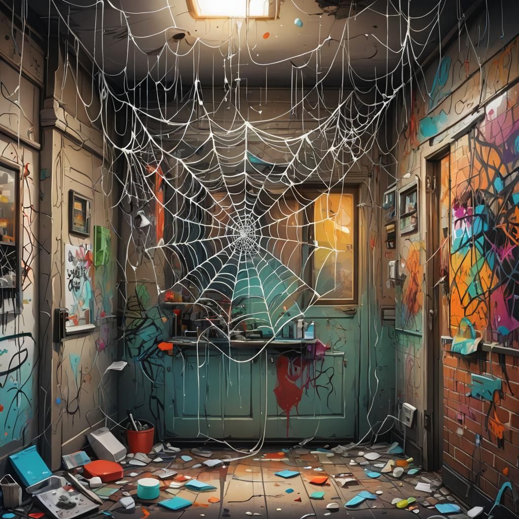 Graffiti Art in Abandoned Dentist Office