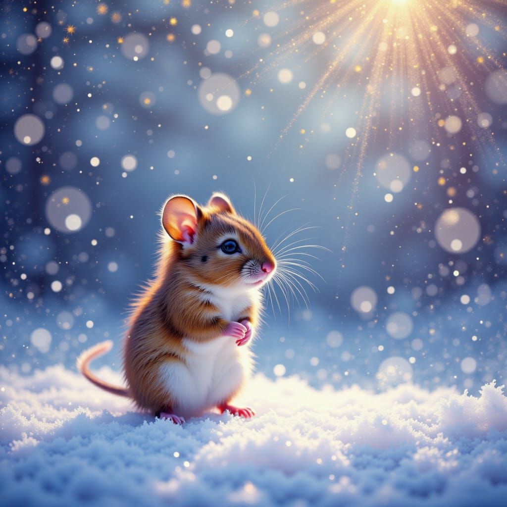 Mouse in the snow