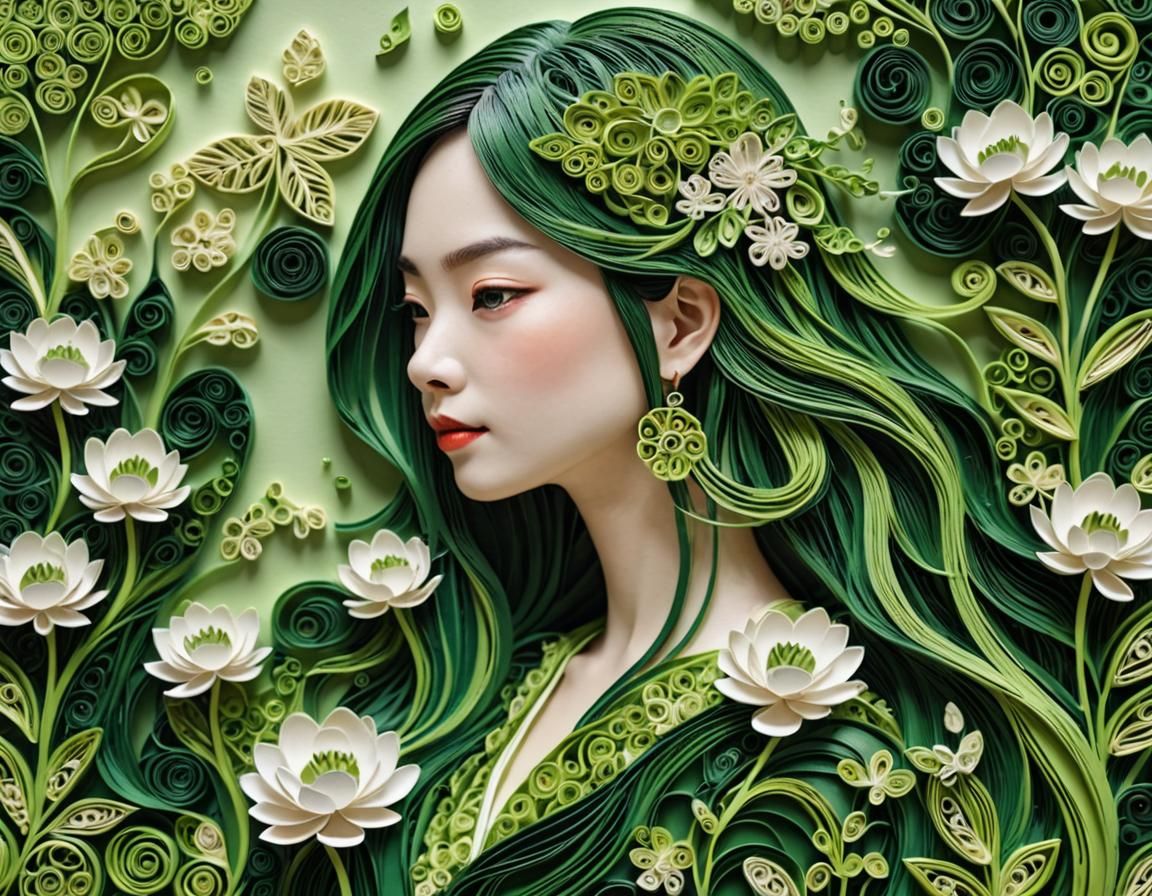 Picture of a stunning young Matcha woman