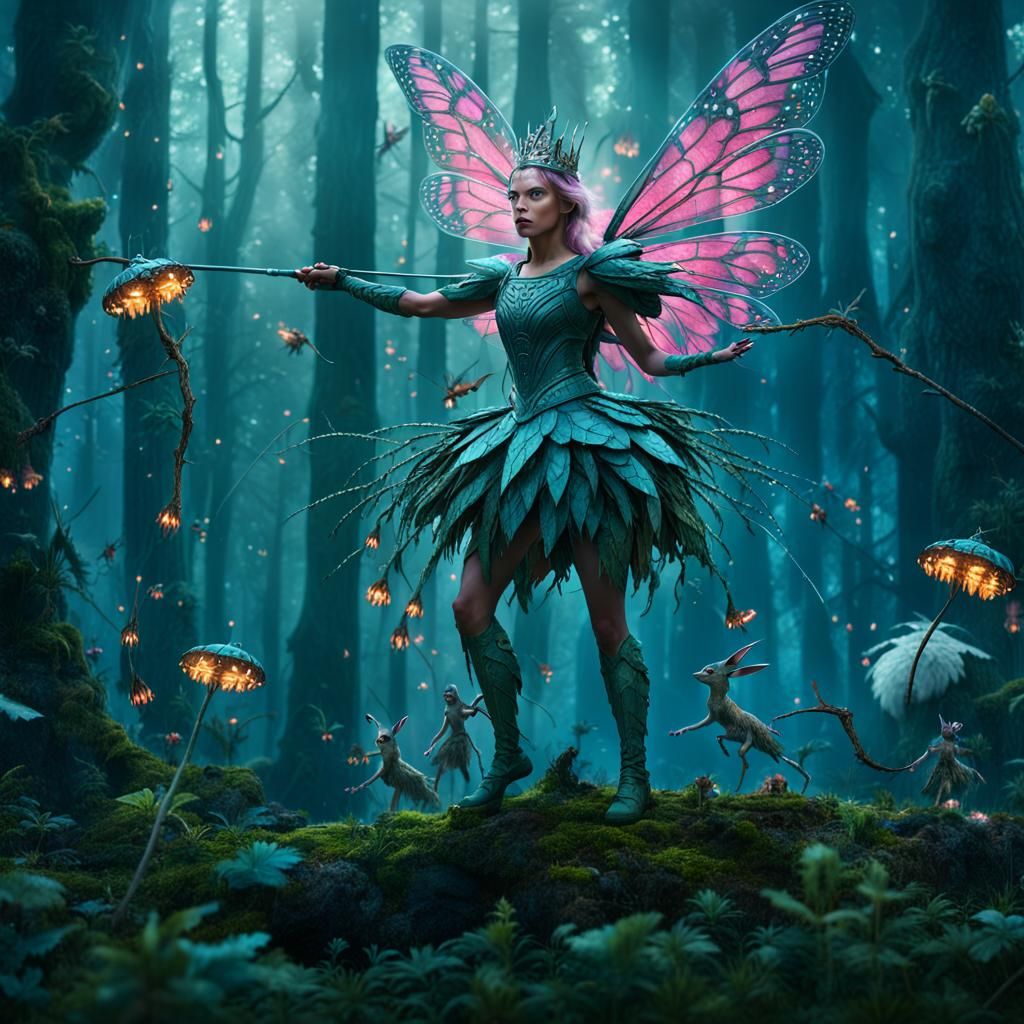 Epic Fairy Queen Defends Forest with Fairy Army