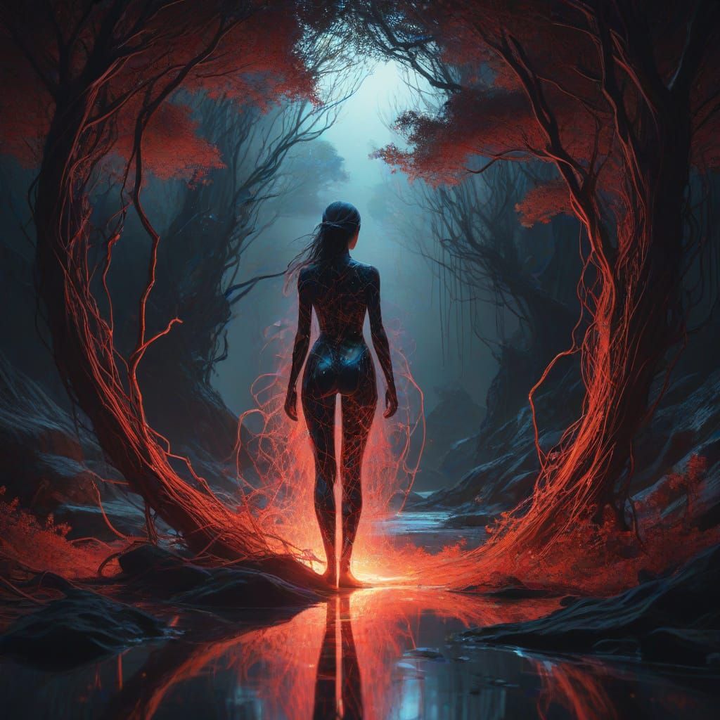 Threshold of Perception in Cyberpunk Dreamscape