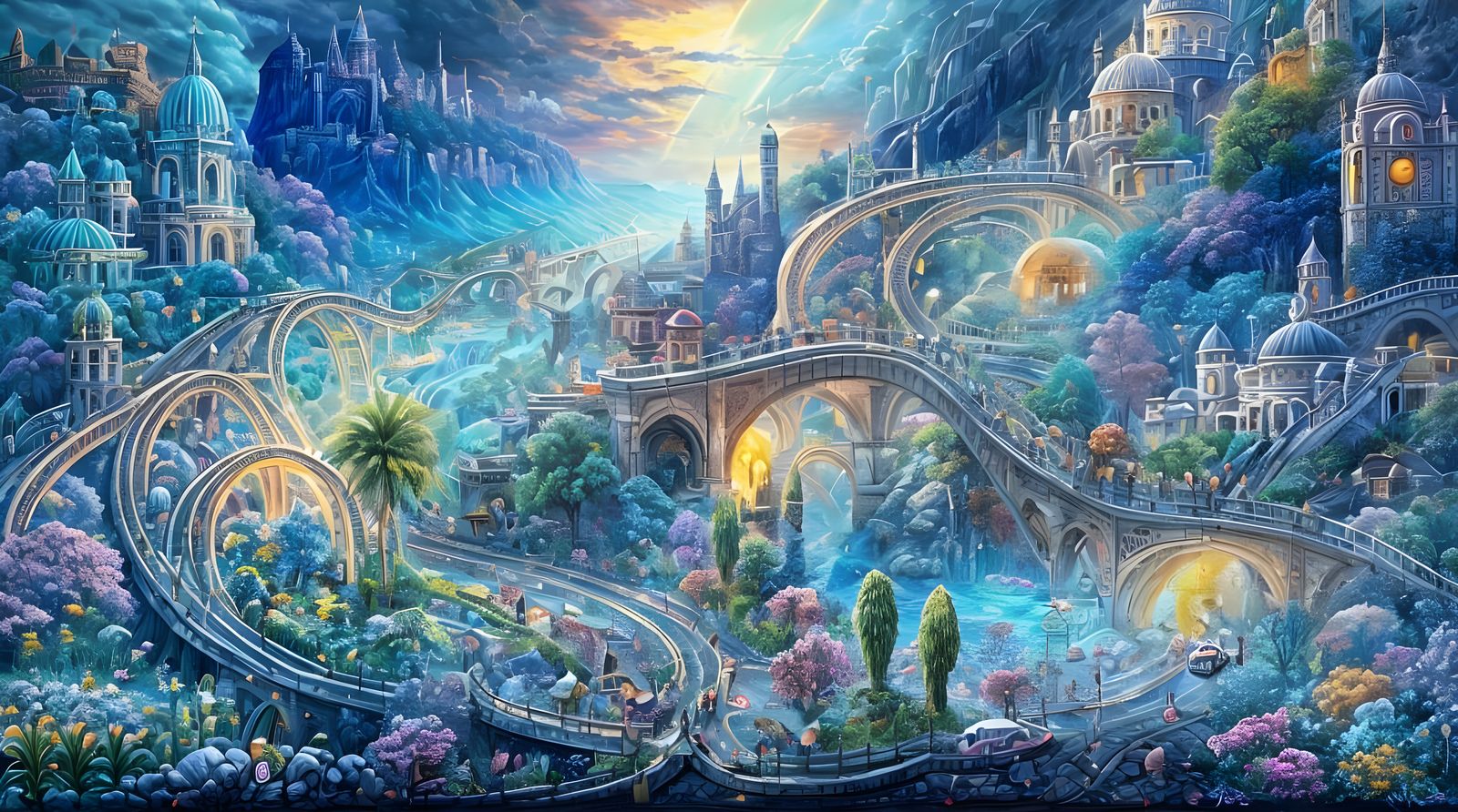 Ice Cream Valley Fortress in Dieselpunk Style