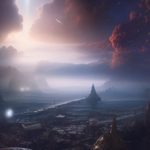 Epic Sea of Stars: Digital Matte Painting