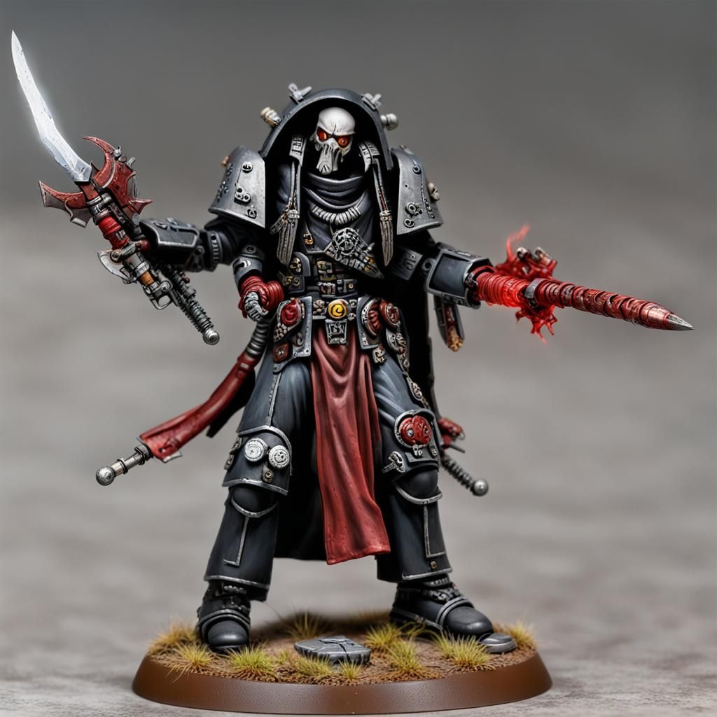 Tech Priest: Shadow Fighter in Cyberpunk Style