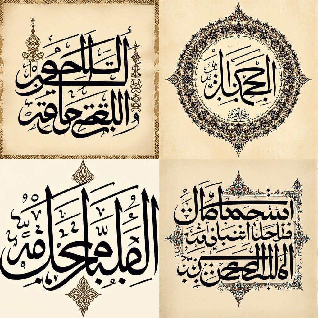 Kufic Calligraphy: "O My Servants Who Have Transgressed Agai...
