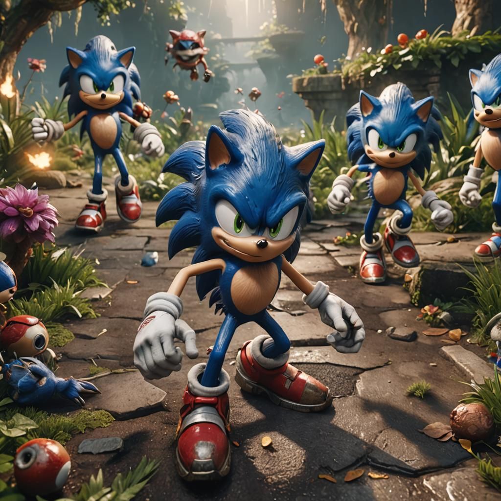 Mutated Sonic: 3D Game Cinematic Render
