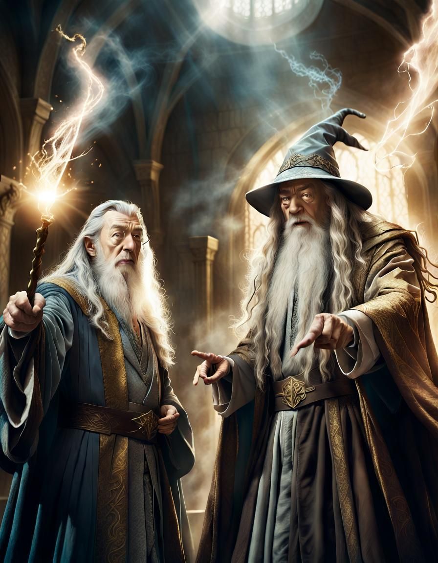 Sir Ian McKellen as Dumbledore and Gandalf; Together At Last