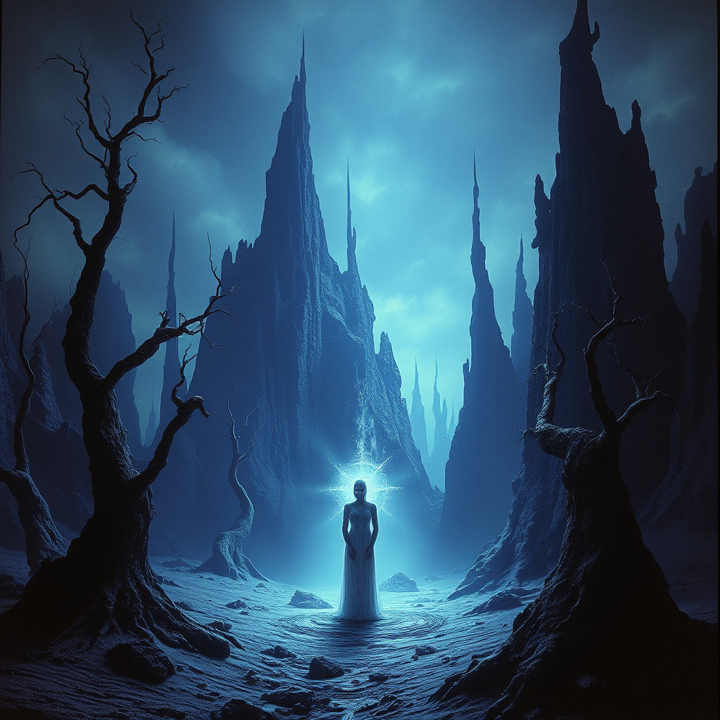 Eerie Wasteland: Existential Despair in Dark Surrealism