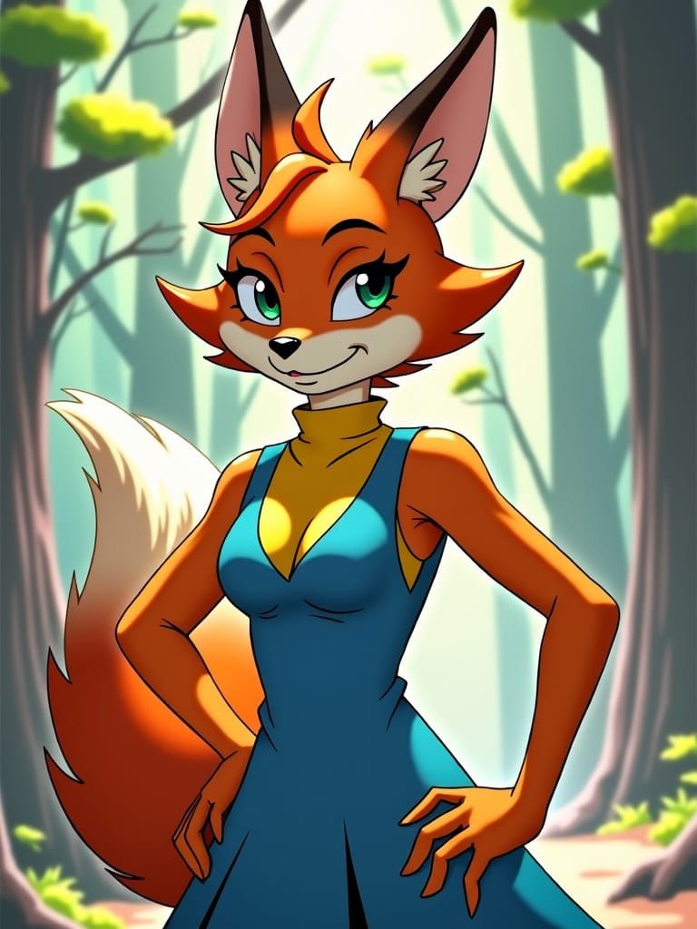 Fox Character in Pixar Style: Elysian Tail Inspiration