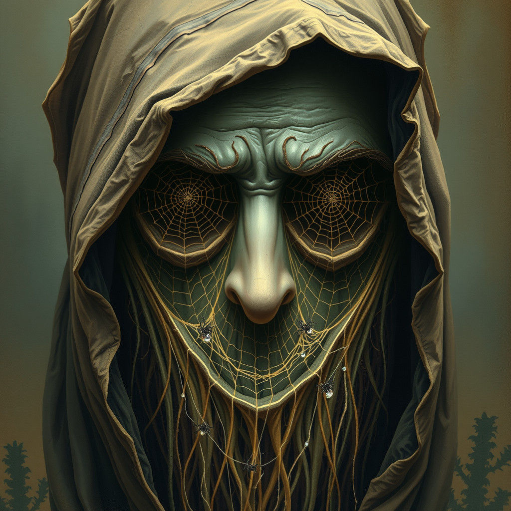 Pagan's Despair: Surreal Spiderweb Eyes Inspired by Dali
