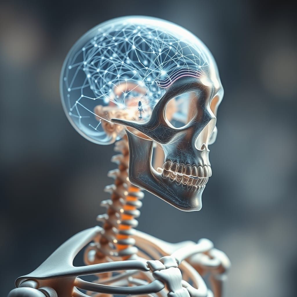 Surreal Anatomy of Merging Organic and Artificial Intelligen...