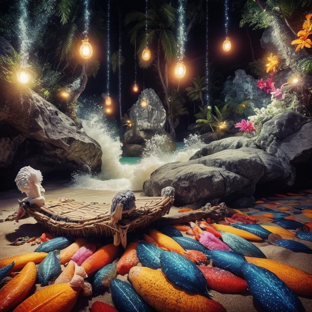 Tropical Beach Paradise: A Stunning AI-Generated Image