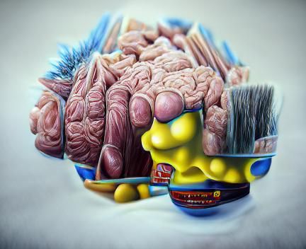 Futuristic Brain Delivers Packages in Sci-Fi Style