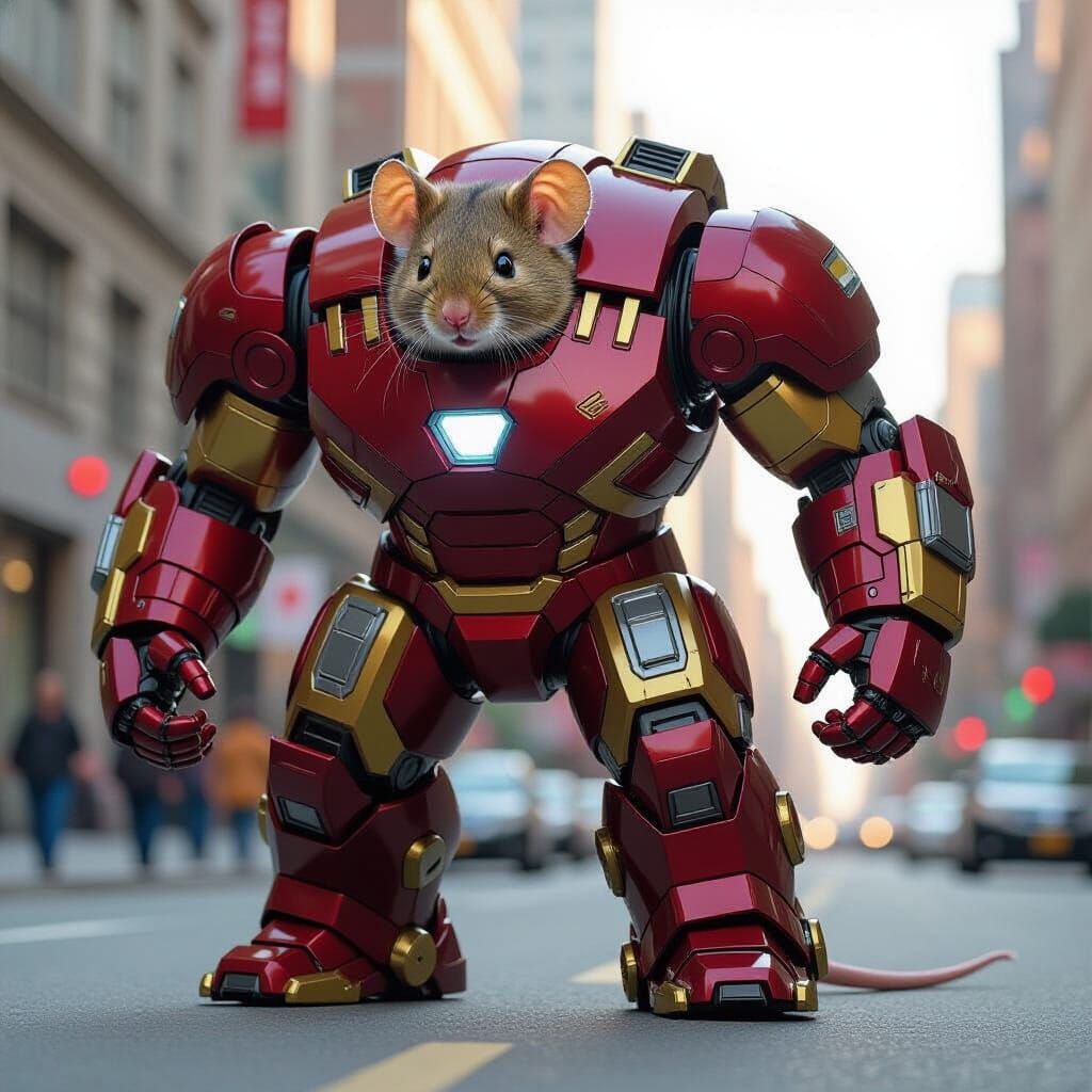 Mouse as Mighty Elephant Hulkbuster Suit