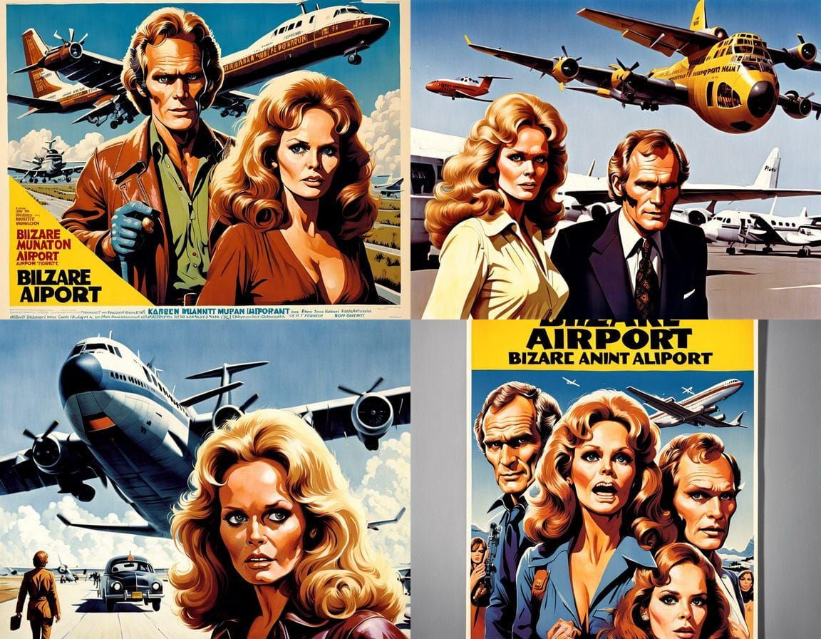 1970s Horror Movie Poster: Mutant Airport