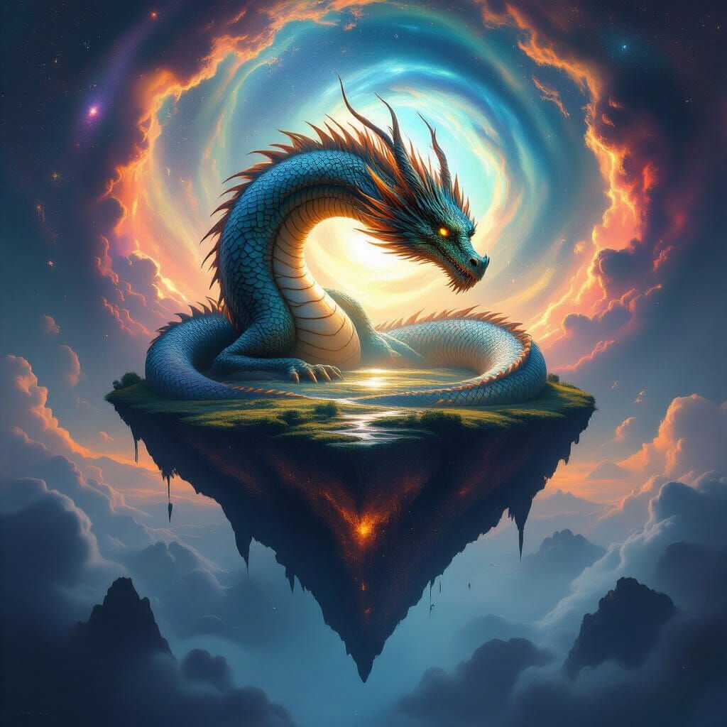 Colossal Opal Dragon on Starlight Island