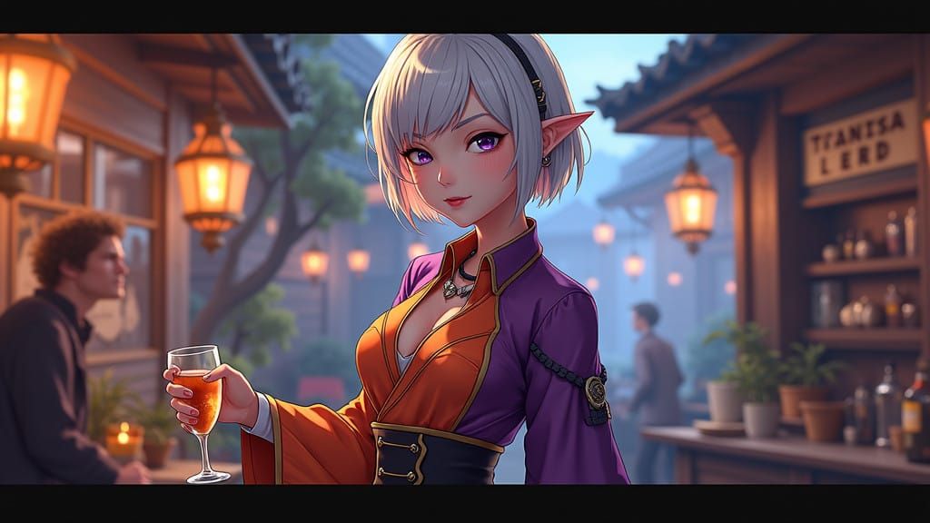 Enigmatic Tavern Keeper with Mystique