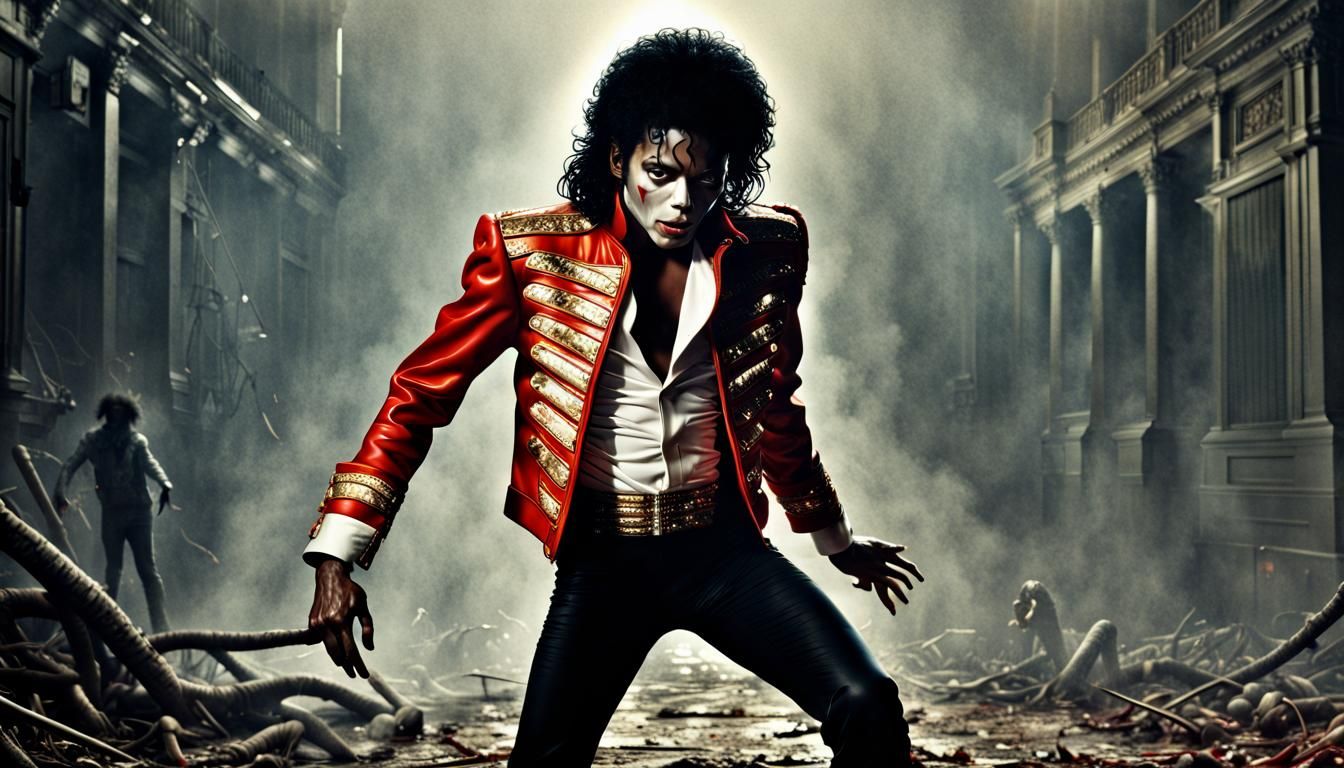 Michael Jackson Thriller Hyperrealistic Portrait