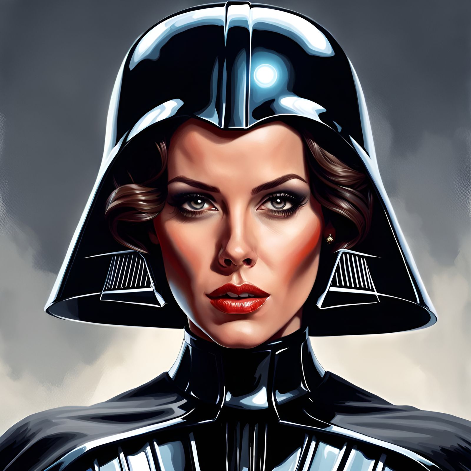 Kate Beckinsale as Darth Vader in Pin-Up Style