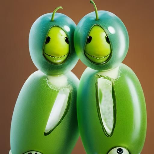 Two Peas in a Pod: A Sharp Focus Image