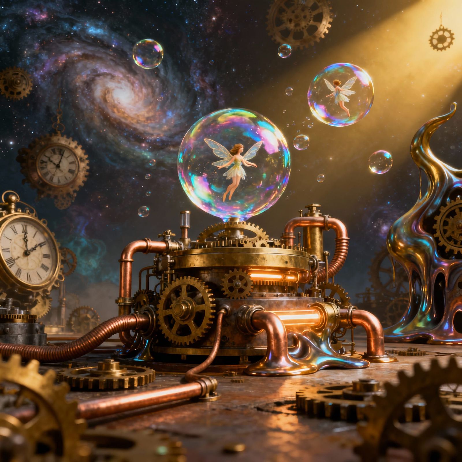 Magical Machine Creates Fairies in Bubbles