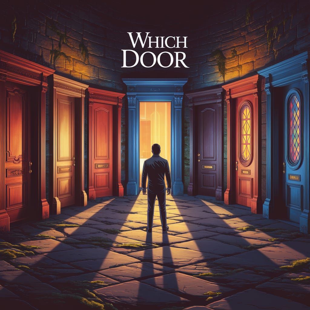 Which Door: Digital Art Video Game Cover